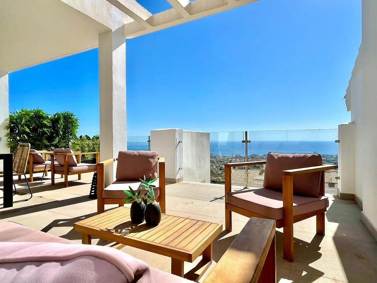 Bayview - Unique Top Modern Duplex Penthouse With Sea Views And A Private Hot Tub By Solrentspain Διαμέρισμα Benalmádena