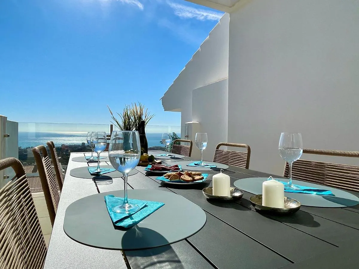 Bayview - Unique Top Modern Duplex Penthouse With Sea Views And A Private Hot Tub By Solrentspain Apartment Benalmadena