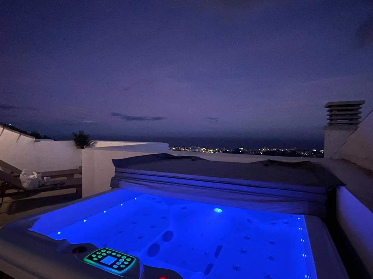 Bayview - Unique Top Modern Duplex Penthouse With Sea Views And A Private Hot Tub By Solrentspain Apartment Benalmadena